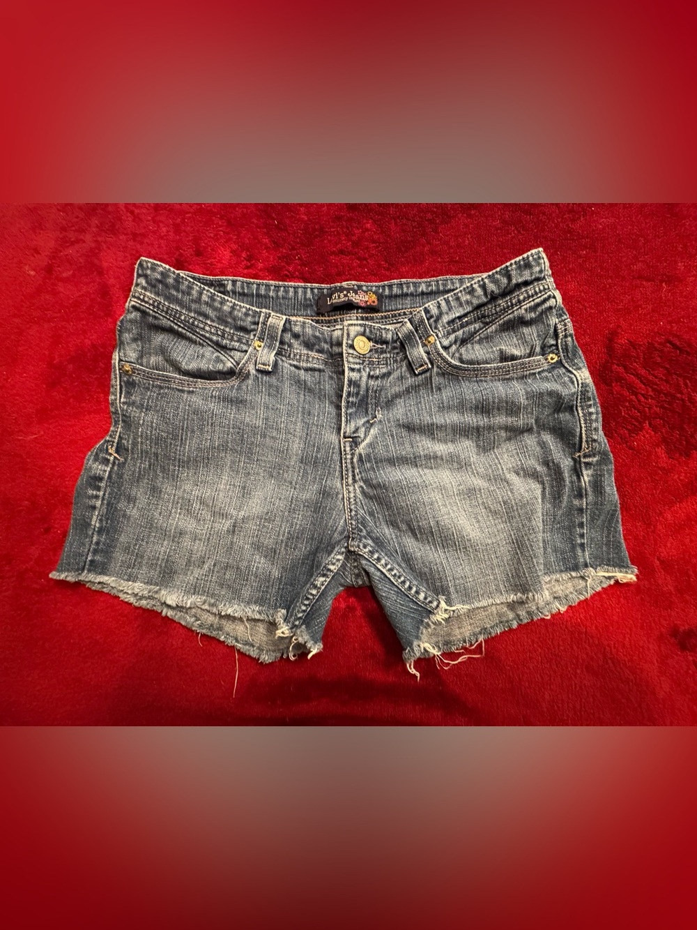 Levi's Faded Blue Cutoff Denim Shorts
